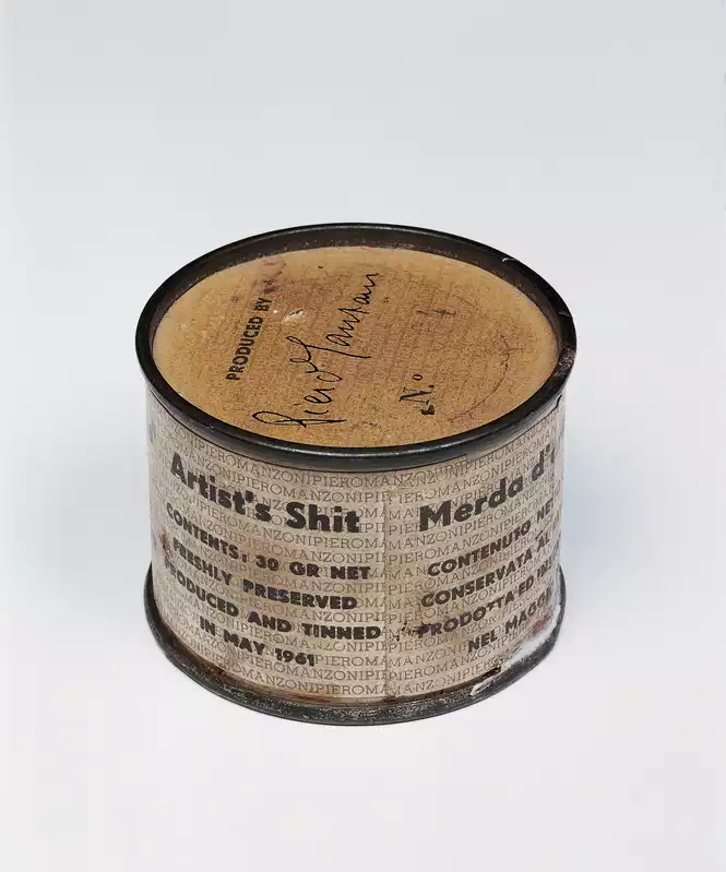 A tin can with title Artist's Shit
