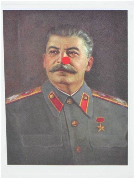 Image of the Stalin's portrait described in the previous quote